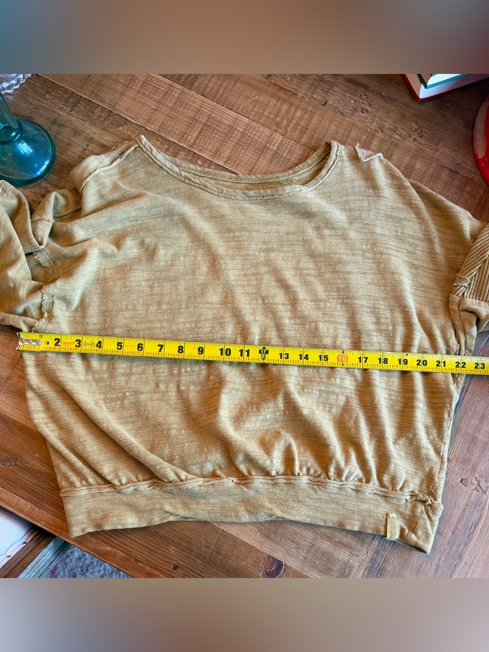 We The Free | Free People 5 Star Long Sleeve Tee. Golden Palm. Women’s Sz-M - Picture 10 of 11